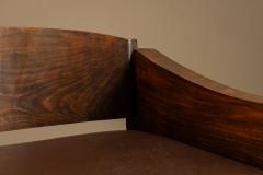 Brutalist Bulky Artisanal Chair in Wood 1960s - 4436537