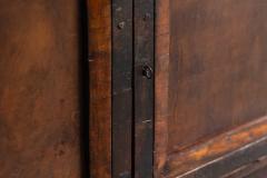 Brutalist Cabinet with Leather Clad Doors Africa Mid 20th Century - 4606761