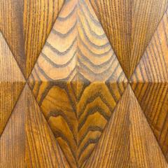 Brutalist Cabinets in Wood and Rosso Levanto Marble - 4224633
