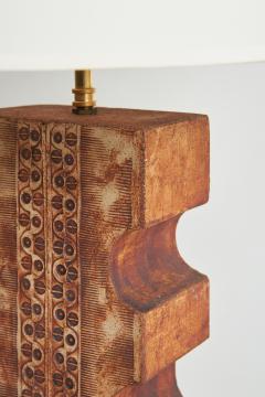 Brutalist Ceramic Table Lamp - 2044864