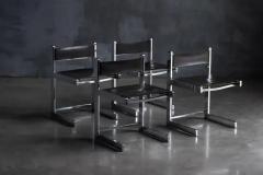 Brutalist Chrome Dining Chairs for Sigma Belgium 1967 - 3949995