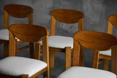 Brutalist Dining Chairs France 1960s - 4458325