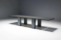 Brutalist Dining Table with Stone Base Belgium 1970s - 3870045