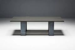 Brutalist Dining Table with Stone Base Belgium 1970s - 3870052