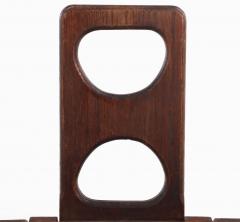 Brutalist French Oak Small Side Chair C 1940  - 4597562