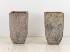 Brutalist Inspired Pair of Mixed Stone Planters 20th Century - 3150314