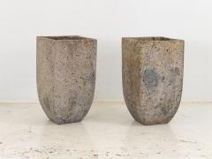 Brutalist Inspired Pair of Mixed Stone Planters 20th Century - 3150315