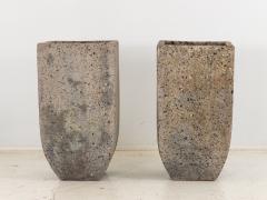 Brutalist Inspired Pair of Mixed Stone Planters 20th Century - 3150318