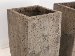 Brutalist Inspired Pair of Mixed Stone Planters 20th Century - 3150320