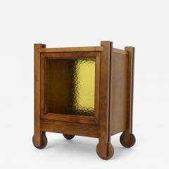Brutalist Italian 1970s Small Dry Bar on Wheels - 4326830