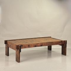Brutalist Knotted Pine Low Coffee Table - 4358711