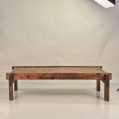 Brutalist Knotted Pine Low Coffee Table - 4358714