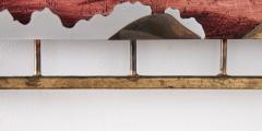 Brutalist Landscape Wall Sculpture by TX Artist Stuart Mathews Canyon and Mesa - 4261256