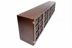 Brutalist Mahogany Credenza - 441831