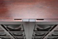 Brutalist Mahogany Credenza - 441834