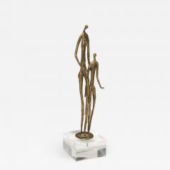 Brutalist Metal Figurative Couple Sculpture - 1834394