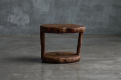 Brutalist Monoxyle Side Table France 1980s - 3954435