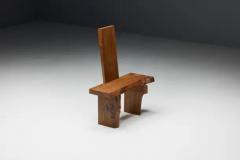 Brutalist Monoxylite Chair France 1950s - 3548531