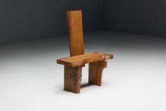 Brutalist Monoxylite Chair France 1950s - 3548533