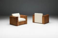 Brutalist Naive Lounge Chairs France 1940s - 3661710