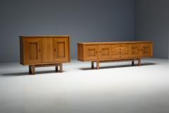 Brutalist Oak Cabinet Belgium 1960s - 4289746