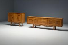 Brutalist Oak Cabinet Belgium 1960s - 4289747