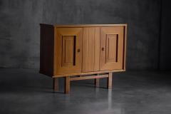 Brutalist Oak Cabinet Belgium 1960s - 4289750
