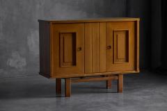 Brutalist Oak Cabinet Belgium 1960s - 4289765