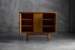 Brutalist Oak Cabinet Belgium 1960s - 4289766