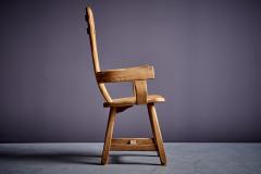 Brutalist Oak Chair from De Puydt - 3857645