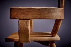 Brutalist Oak Chair from De Puydt - 3857651