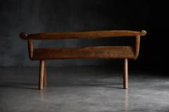 Brutalist Organic Bench France 1970s - 3919202