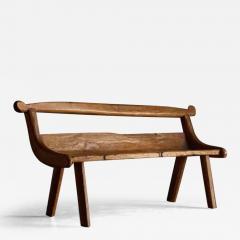 Brutalist Organic Bench France 1970s - 3922874