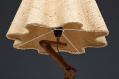Brutalist Organic Wood Floor Lamp France 1970s - 4593916
