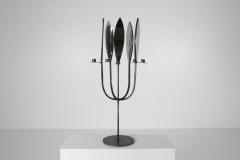 Brutalist Pair of Candelabras with Mirrors 1970s - 1918649