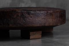 Brutalist Primitive Round Coffee Table France 19th Century - 4549606