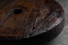 Brutalist Primitive Round Coffee Table France 19th Century - 4549616