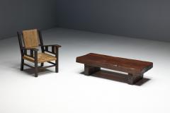 Brutalist Rectangular Coffee Table France 1950s - 4371871