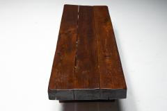 Brutalist Rectangular Coffee Table France 1950s - 4371881