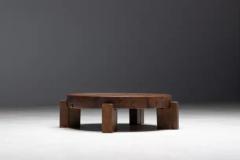 Brutalist Round Coffee Table France 1950s - 3662178