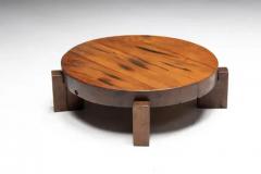 Brutalist Round Coffee Table France 1950s - 3662182