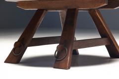 Brutalist Round Coffee Table France 1960s - 4190015