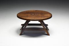 Brutalist Round Coffee Table France 1960s - 4190016
