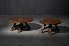 Brutalist Round Coffee Table France 1960s - 4190027