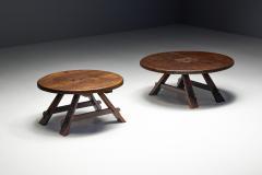 Brutalist Round Coffee Table France 1960s - 4190036