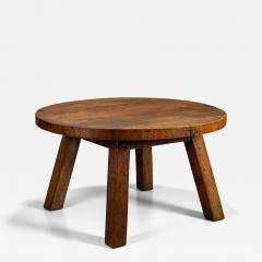 Brutalist Round Dining Table France 1950s - 4475871