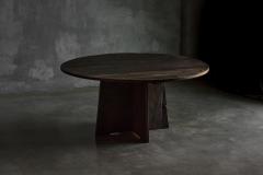 Brutalist Round Dining Table in Reclaimed Wood France 20th Century - 4541685