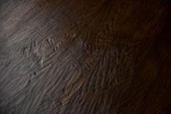 Brutalist Round Oak Coffee Table Mid 20th Century - 4790764