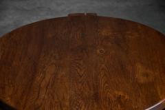 Brutalist Round Oak Coffee Table Mid 20th Century - 4790801