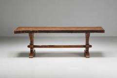 Brutalist Rustic Dining Table France Early 20th Century - 3432518